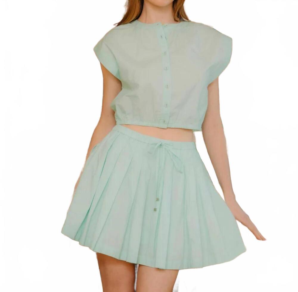 NEW LOVE THE LABEL ansleigh mini skirt in mint